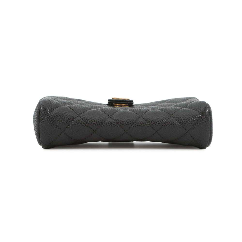 CHANEL Black Caviar Leather Logo Pouch - Picture 3 of 10